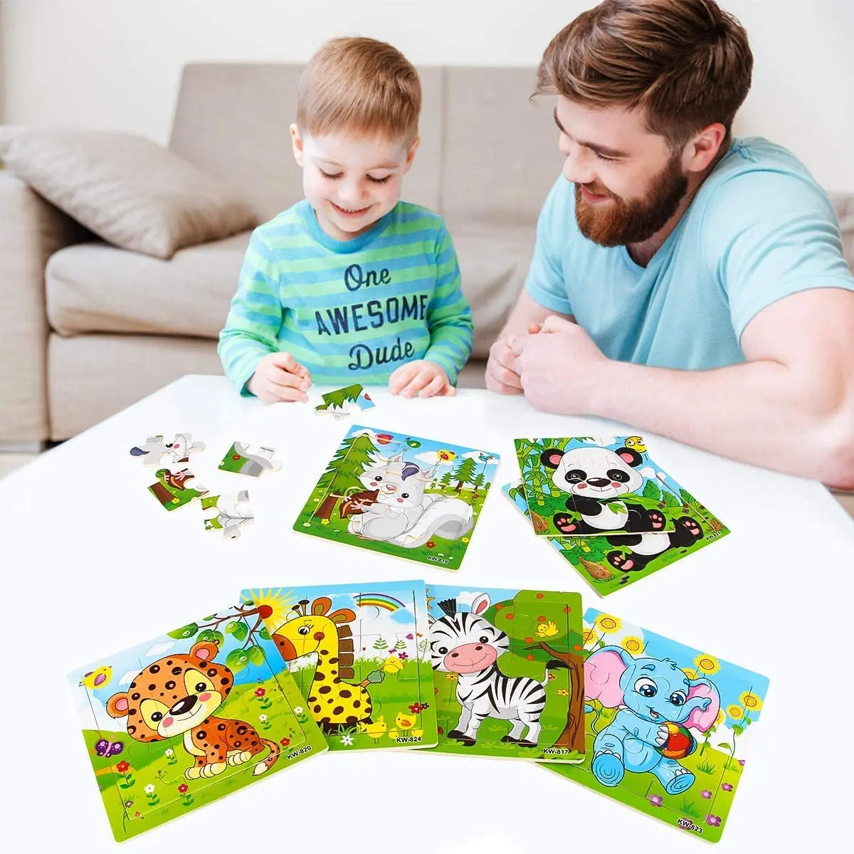 EduWood™ 9/16 Animal Jigsaw Puzzles Shopulia