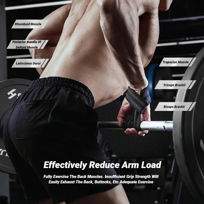 ProLift™ Non-Slip Gym Grip Straps 2Pcs Shopulia