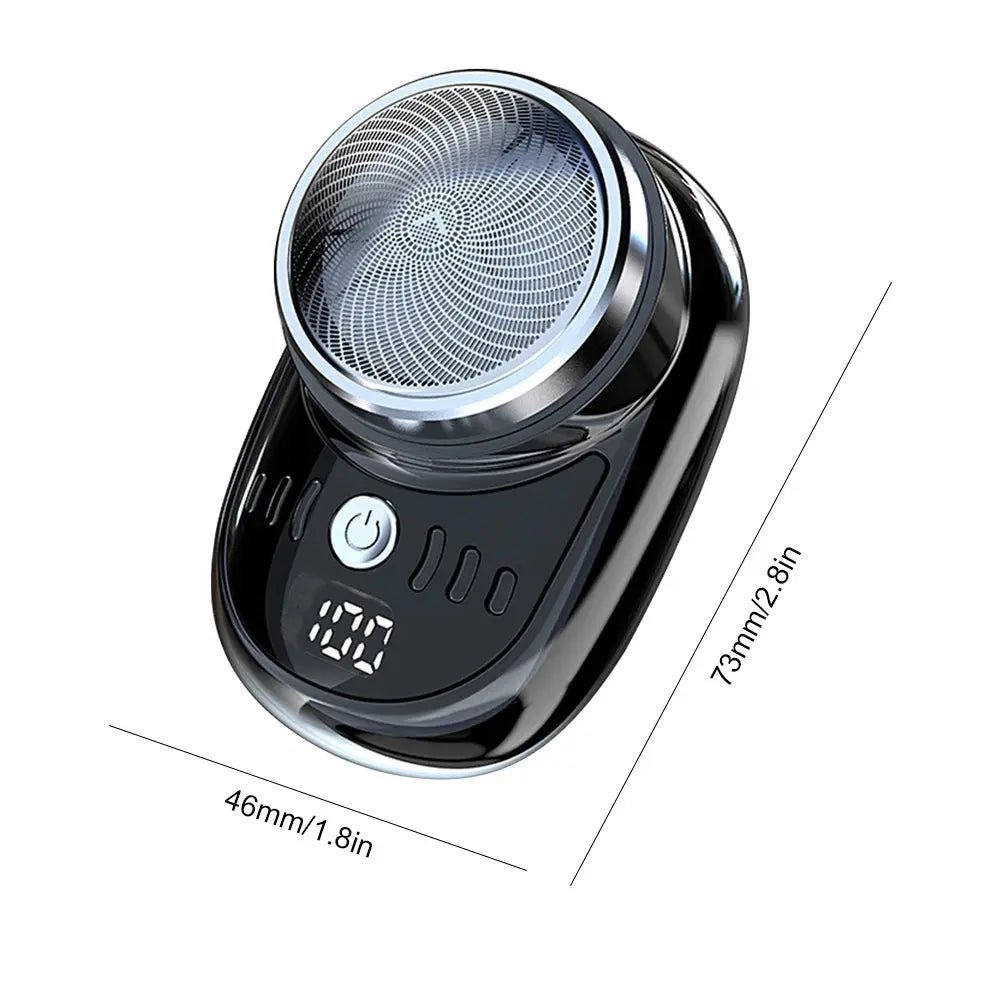 Men Vehicle Mounted Shaver USB Charging Face Beard Trimmer with Digital Display Shaving Face Beard Razor Washable Car Home Razor | Shopulia