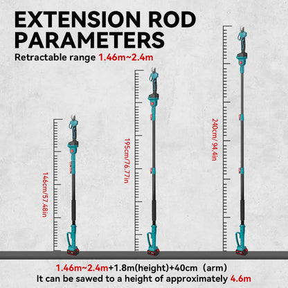 Brushless Chainsaw & Pruning Shears – 3500W, Telescopic Pole Shopulia
