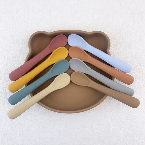 BabySoft™ Silicone Feeding Spoon Shopulia