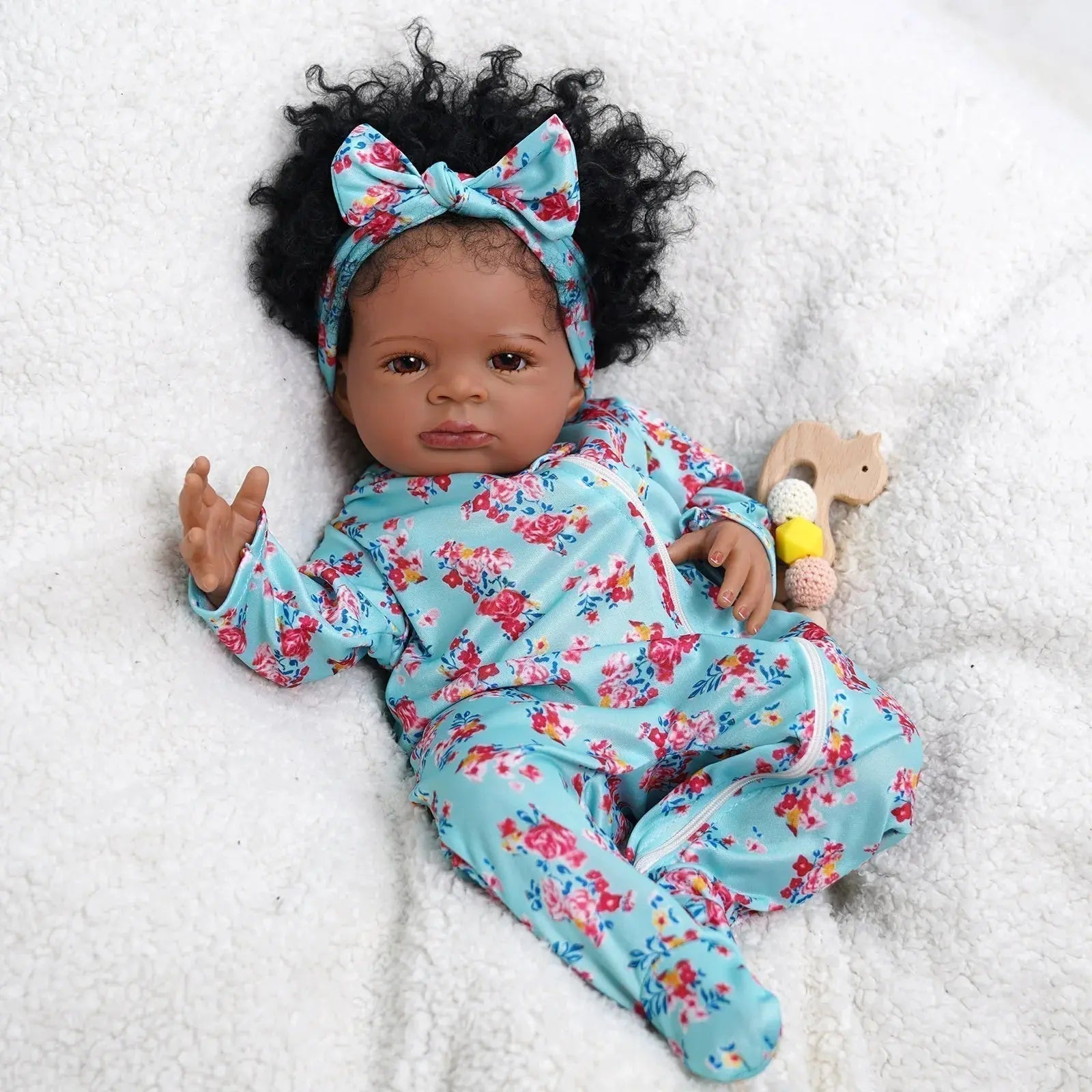 Risbecko 20 Inch Reborn Baby Doll Cute Doll Soft Touch 3D Paint and Visible Veins - Collectible Art Doll Gift Birthday Gift | Shopulia