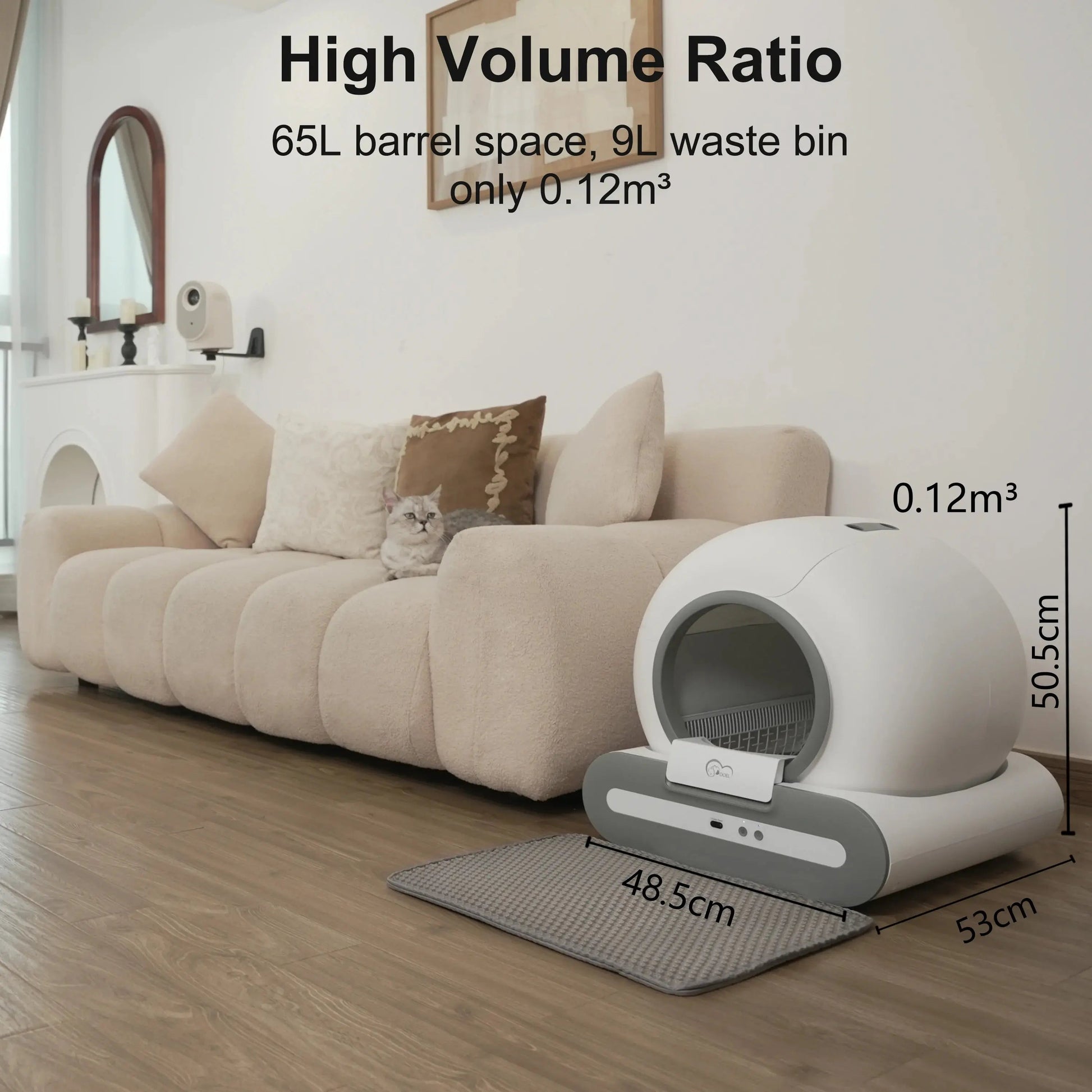 Automatic Cat Litter Box Self Cleaning with App Control | Shopulia