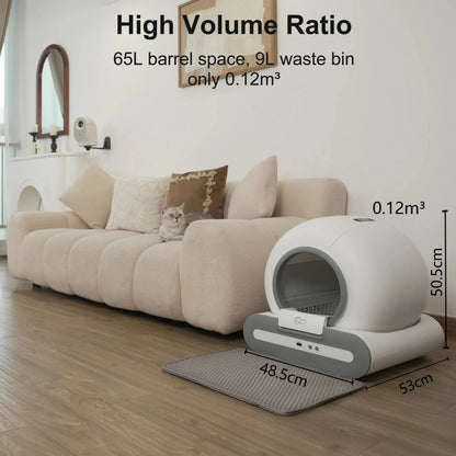 Automatic Cat Litter Box Self Cleaning with App Control | Shopulia