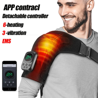 VibraHeat™ Shoulder Brace & Massager Shopulia