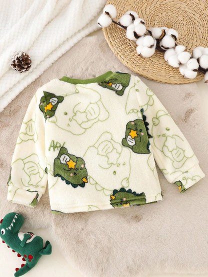 CozyDino™ Baby & Boys’ Plush Sweater Shopulia