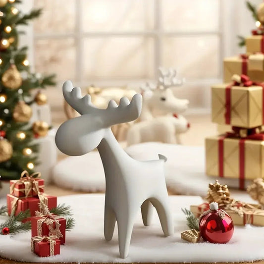 AlpineWhite™ Plastic Deer Decor Shopulia