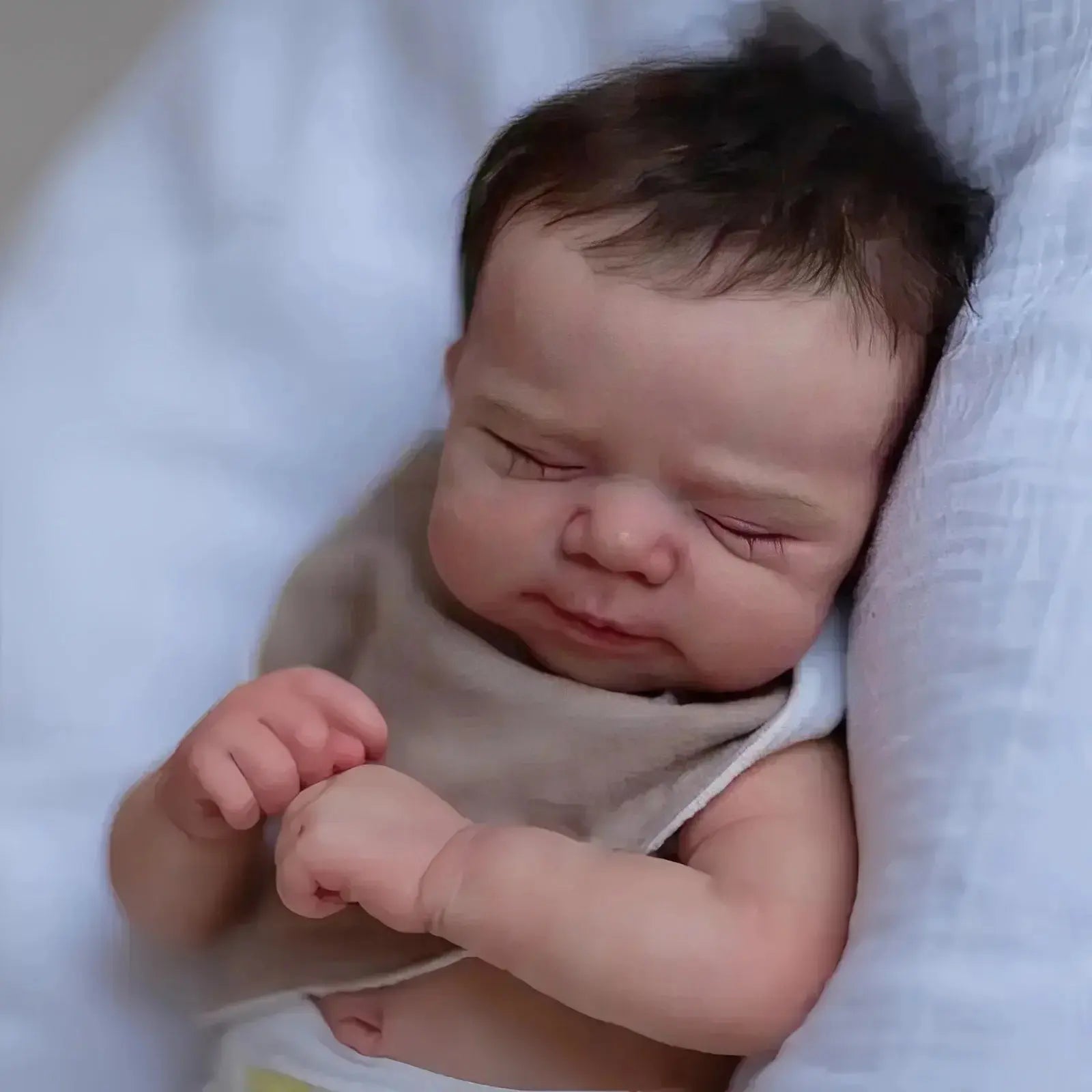 Risbecko 19 inch Already Painted Finished Reborn Baby Doll - Handmade Reborn Preemie Baby Newborn Kids Toy Gift Girl Dolls | Shopulia