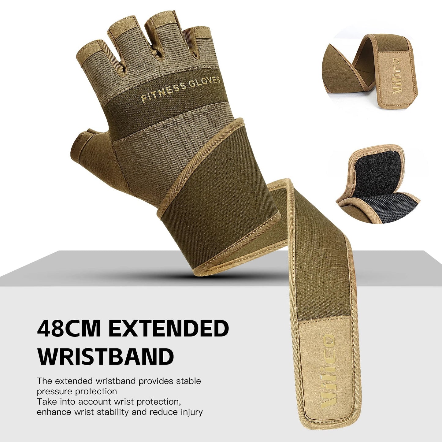 PowerLift™ Weightlifting Gloves Anti-Slip Shopulia