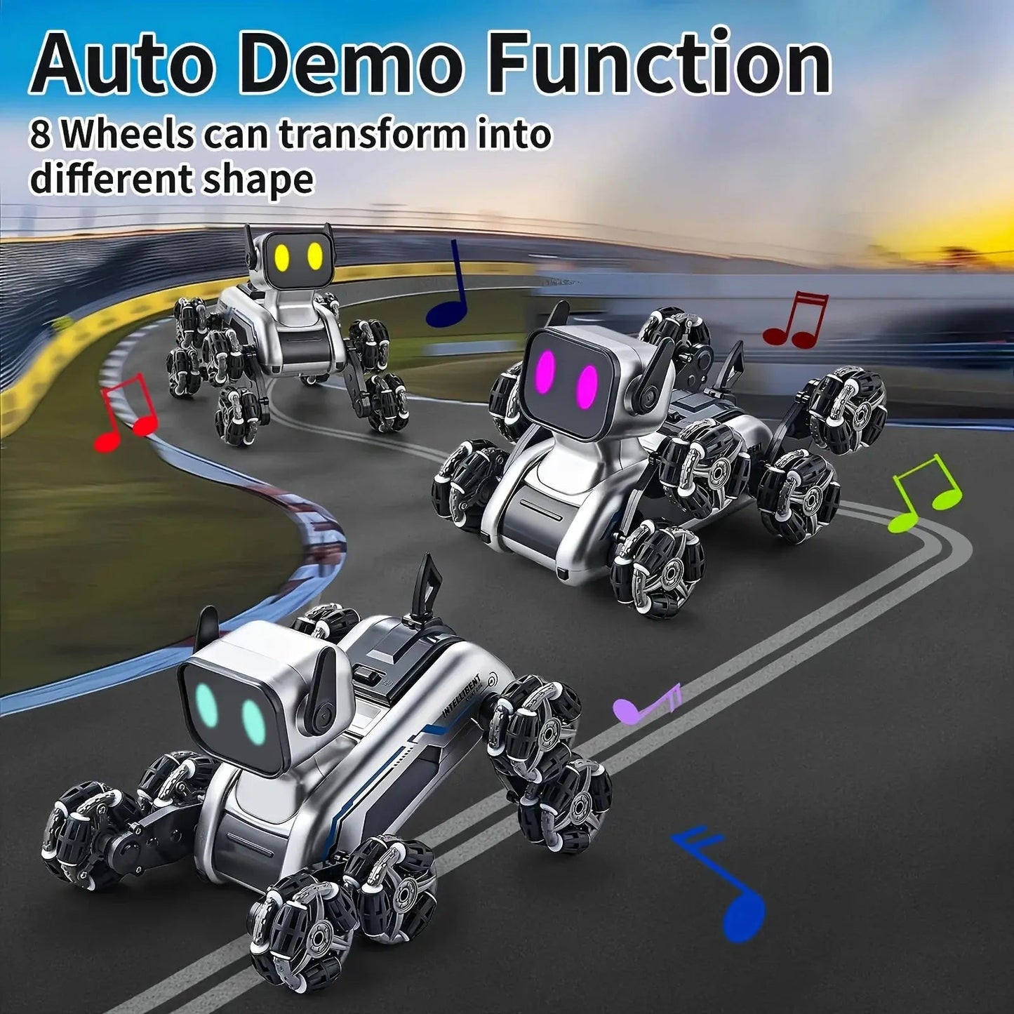 New Smart RC Robot Dog-2.4GHz Wireless, Realistic Pet Interaction, Music & Lights. Perfect Birthday/Christmas Gift for Kids 6-12 | Shopulia