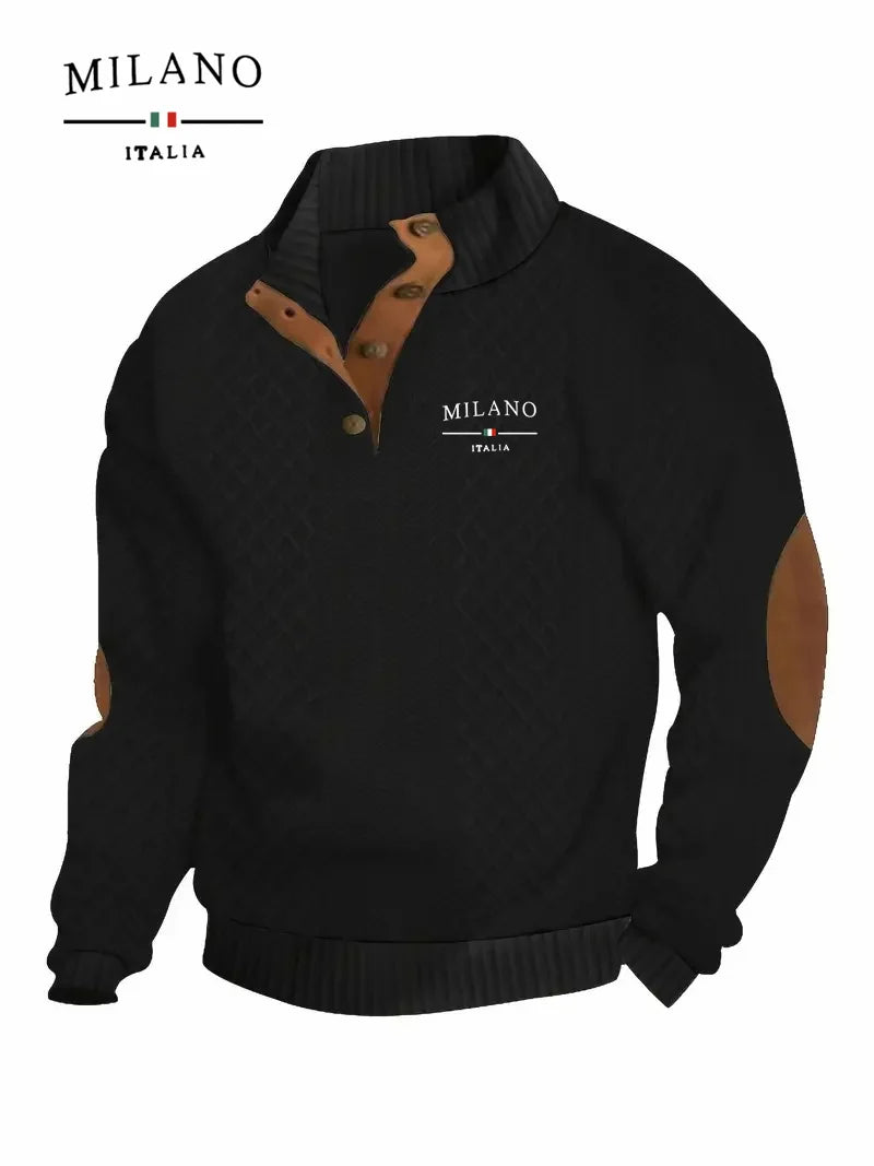 Milano™ Pattern Pullover – Warm, Soft & Stylish Men’s Sweater for Autumn & Winter