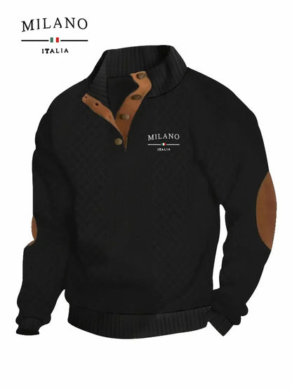 Milano™ Pattern Pullover – Warm, Soft & Stylish Men’s Sweater for Autumn & Winter