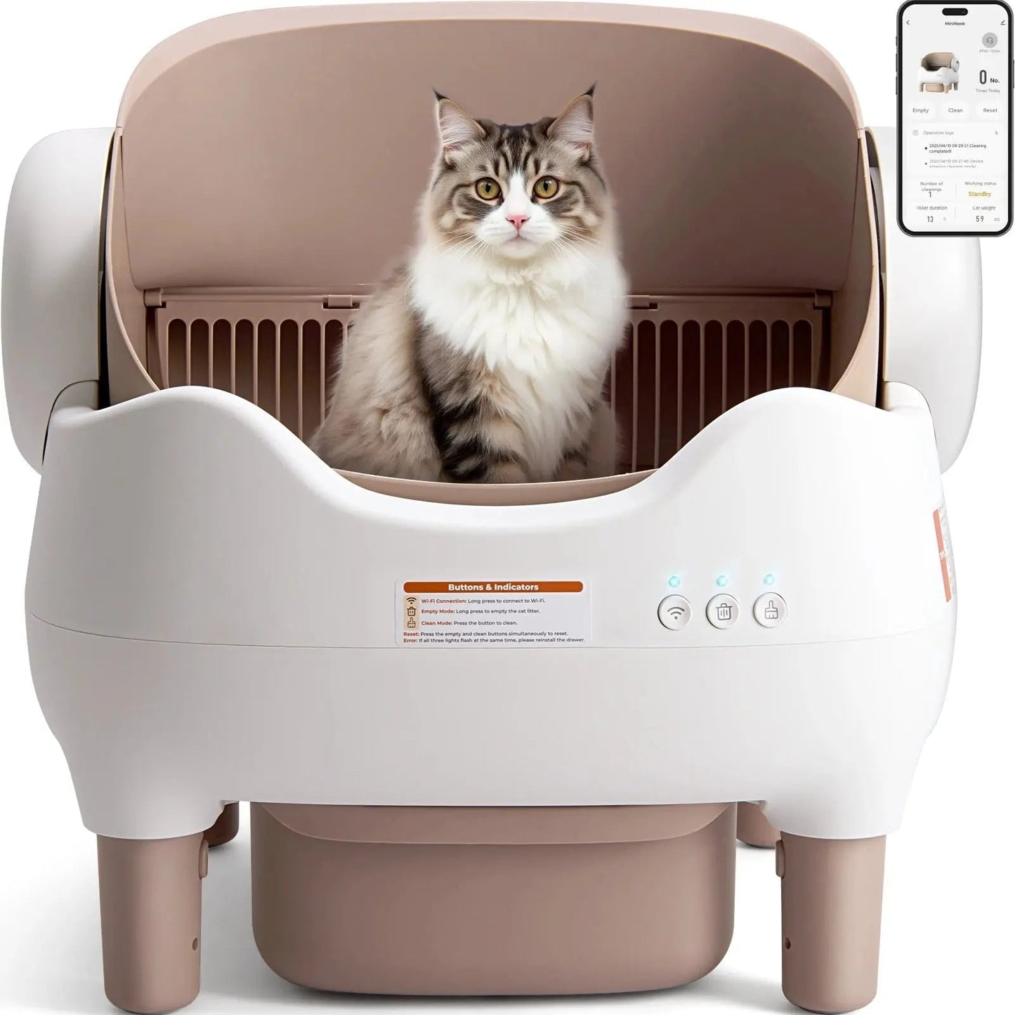 Self Cleaning Litter Box, Automatic Cat Litter Box with APP Control | Shopulia