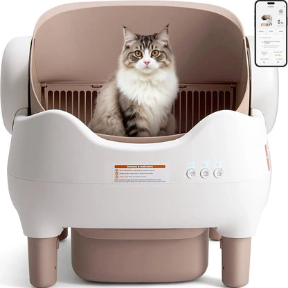 Self Cleaning Litter Box, Automatic Cat Litter Box with APP Control | Shopulia