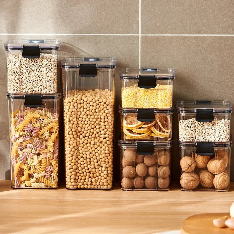 Plastic Kitchen Storage Box – Pasta, Grain & Spice Jar Shopulia