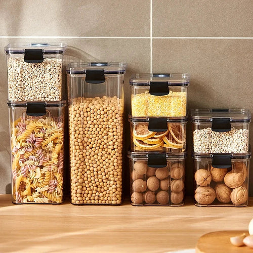 Plastic Kitchen Storage Box – Pasta, Grain & Spice Jar Shopulia