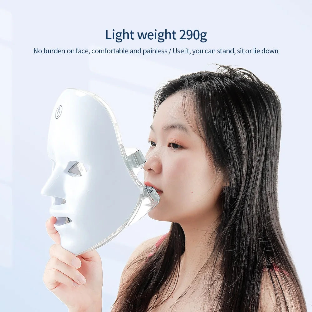 LumiLift™ LED Facial & Neck Rejuvenation Mask Shopulia