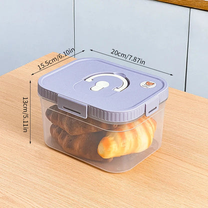 FreshKeep™ Transparent Bread Box with Handle Shopulia