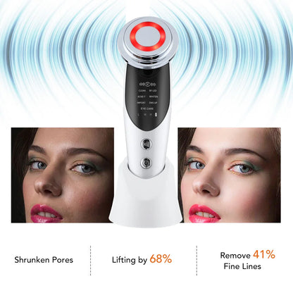 7-in-1 RF EMS Facial Massager – Anti-Aging, Skin Tightening & Light Therapy Wand