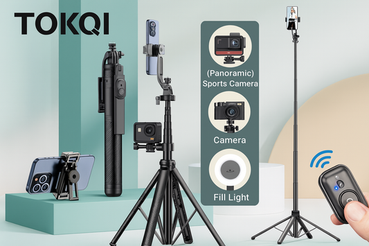 TOKQI™Professional Aluminum Tripod, 72" Heavy Duty Camera Tripod Shopulia