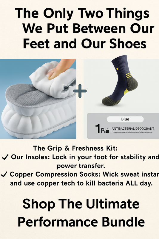 The Ultimate Odor-Free Performance Bundle | Premium Insoles + Nano Copper Socks